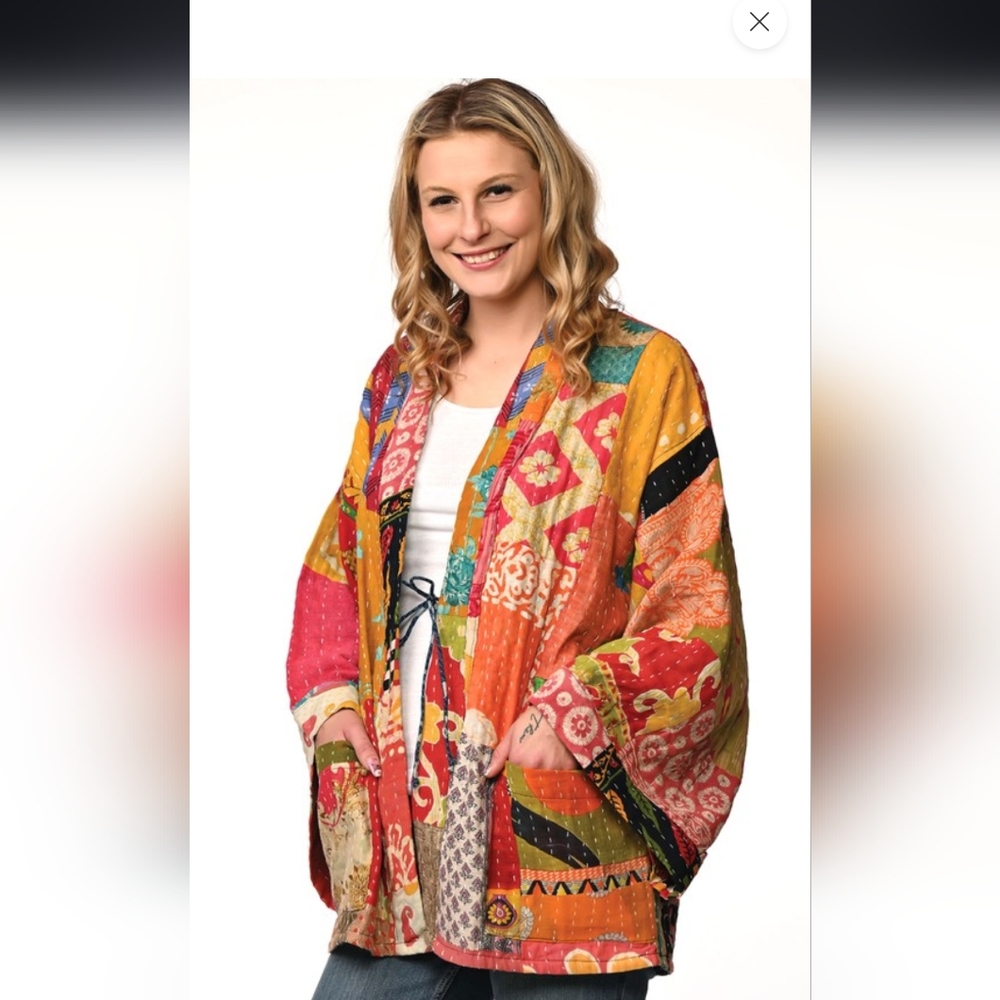 Colorful Patchwork Kimono